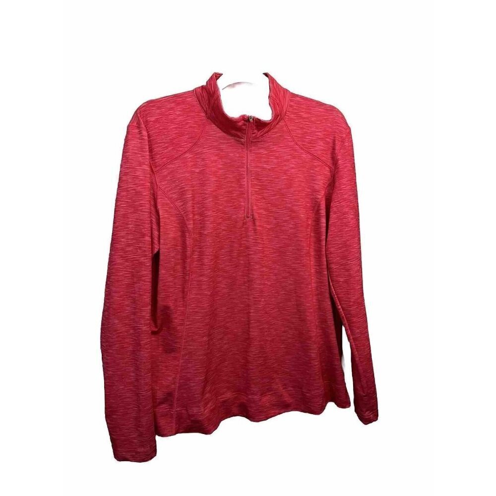 Slazenger Golf Long Sleeve Shirt Pink 1/4 Zip Women XL